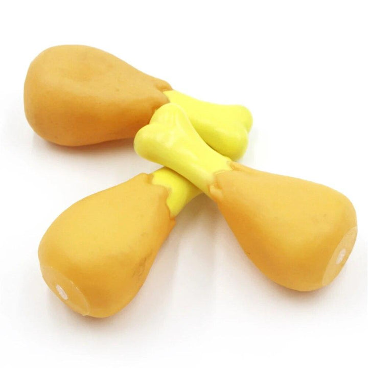 Rubber Chicken Leg Squeaky Pet Toy - themiraclebrands.com