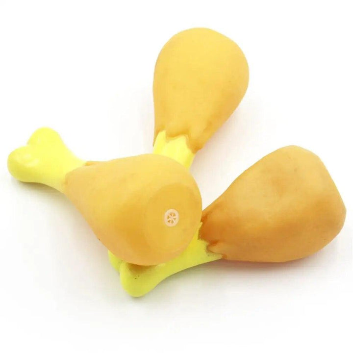 Rubber Chicken Leg Squeaky Pet Toy - themiraclebrands.com