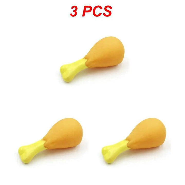 Rubber Chicken Leg Squeaky Pet Toy - themiraclebrands.com