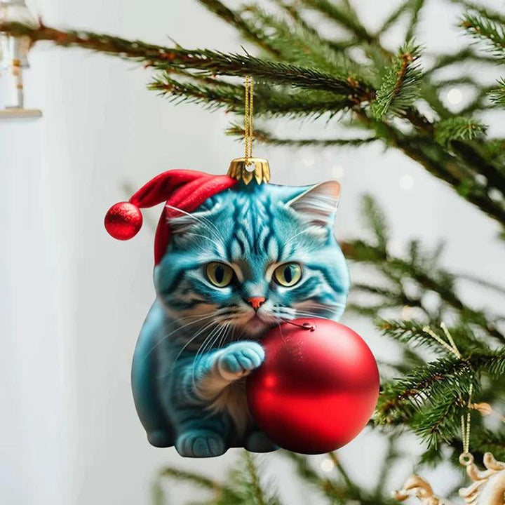 Rustic Christmas Cat Decorations - themiraclebrands.com