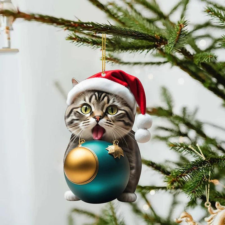 Rustic Christmas Cat Decorations - themiraclebrands.com