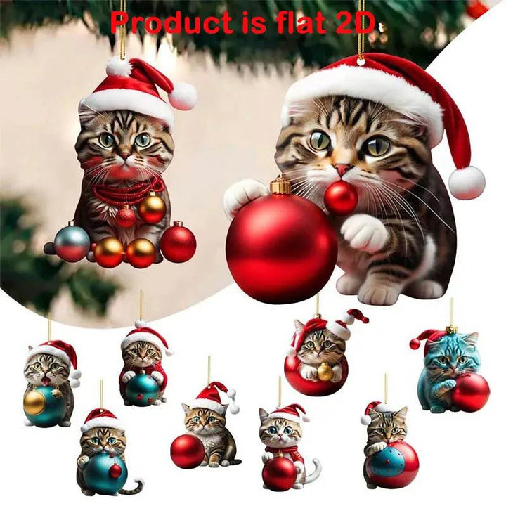 Rustic Christmas Cat Decorations - themiraclebrands.com