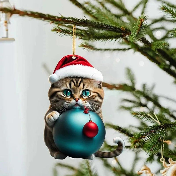 Rustic Christmas Cat Decorations - themiraclebrands.com