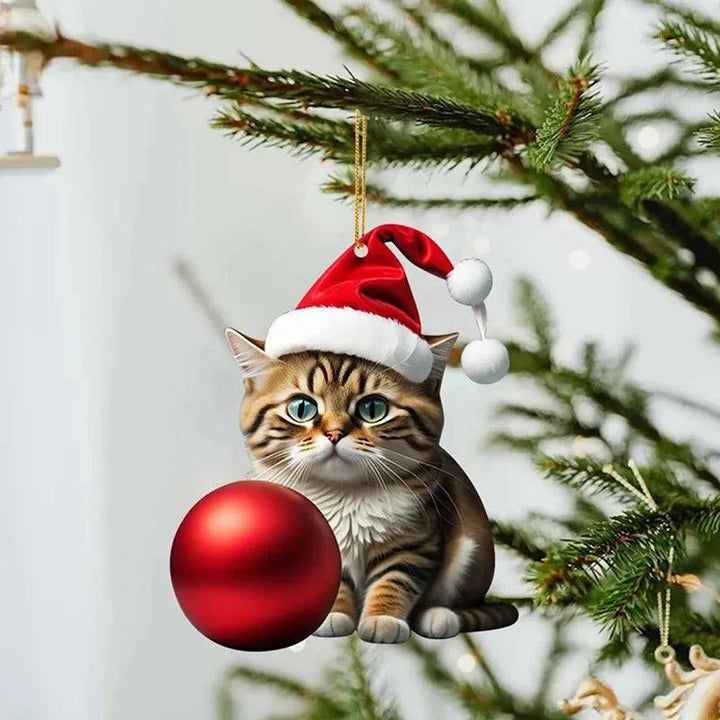 Rustic Christmas Cat Decorations - themiraclebrands.com