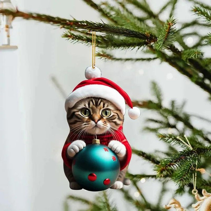 Rustic Christmas Cat Decorations - themiraclebrands.com