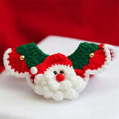 Santa Claus Elk Pattern Adjustable Pet Christmas Collar - themiraclebrands.com
