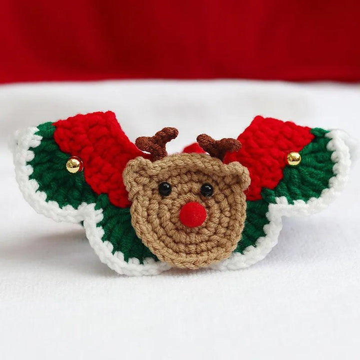 Santa Claus Elk Pattern Adjustable Pet Christmas Collar - themiraclebrands.com