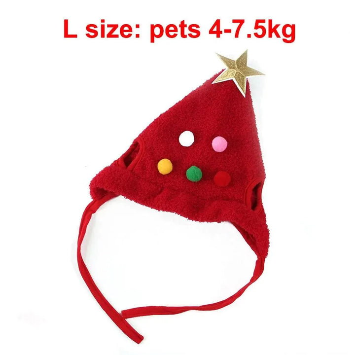 Santa Hat with Bib Scarf Pet Christmas Costume - themiraclebrands.com