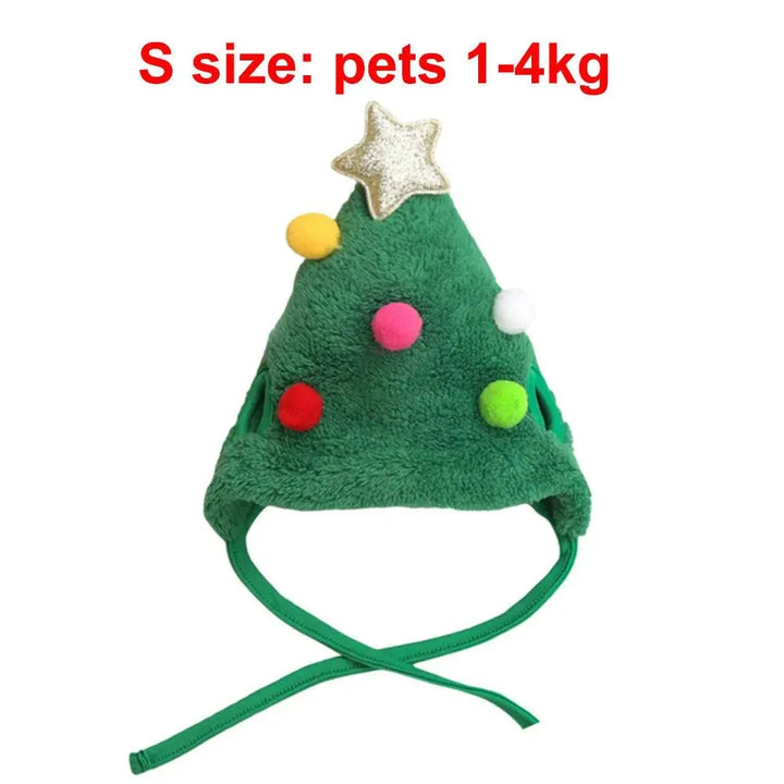 Santa Hat with Bib Scarf Pet Christmas Costume - themiraclebrands.com