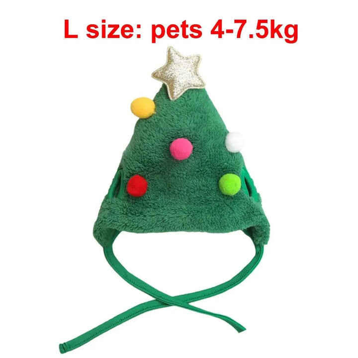 Santa Hat with Bib Scarf Pet Christmas Costume - themiraclebrands.com