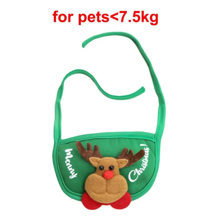 Santa Hat with Bib Scarf Pet Christmas Costume - themiraclebrands.com