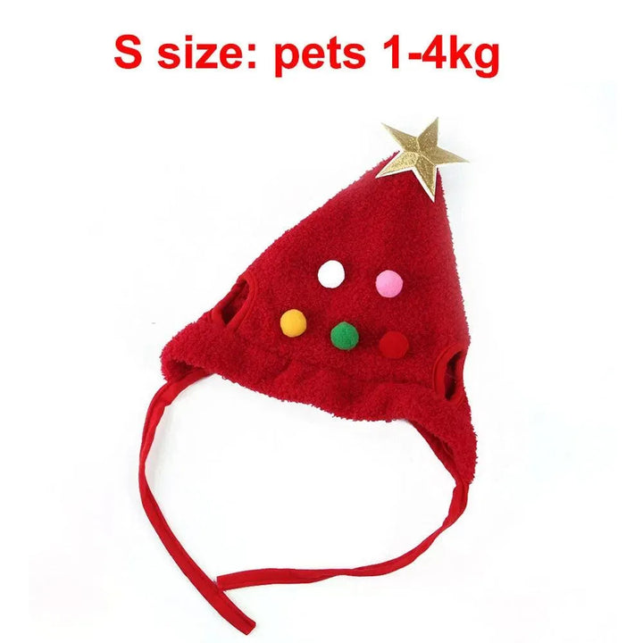 Santa Hat with Bib Scarf Pet Christmas Costume - themiraclebrands.com