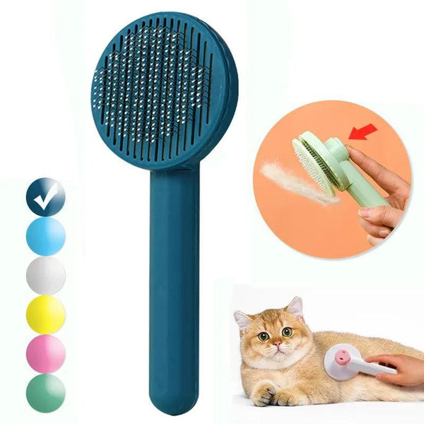 Self Cleaning Pet Grooming Brush for Shedding - themiraclebrands.com