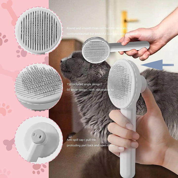 Self Cleaning Pet Grooming Brush for Shedding - themiraclebrands.com