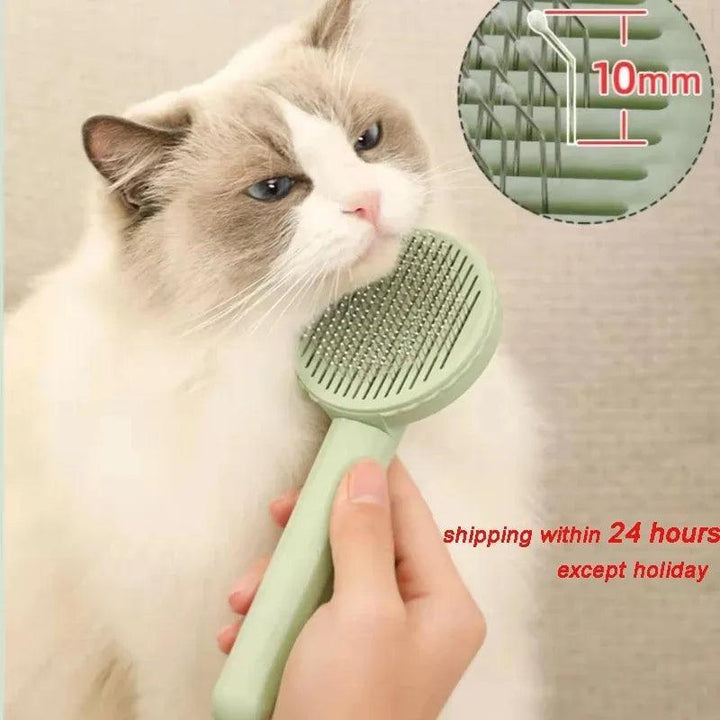 Self Cleaning Pet Grooming Brush for Shedding - themiraclebrands.com