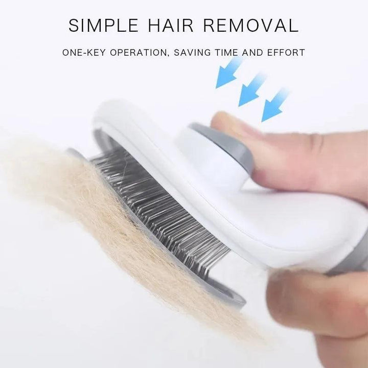 Self-Cleaning Pet Grooming Brush - themiraclebrands.com