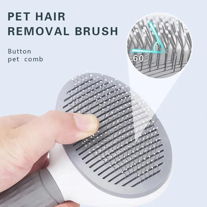 Self-Cleaning Pet Grooming Brush - themiraclebrands.com