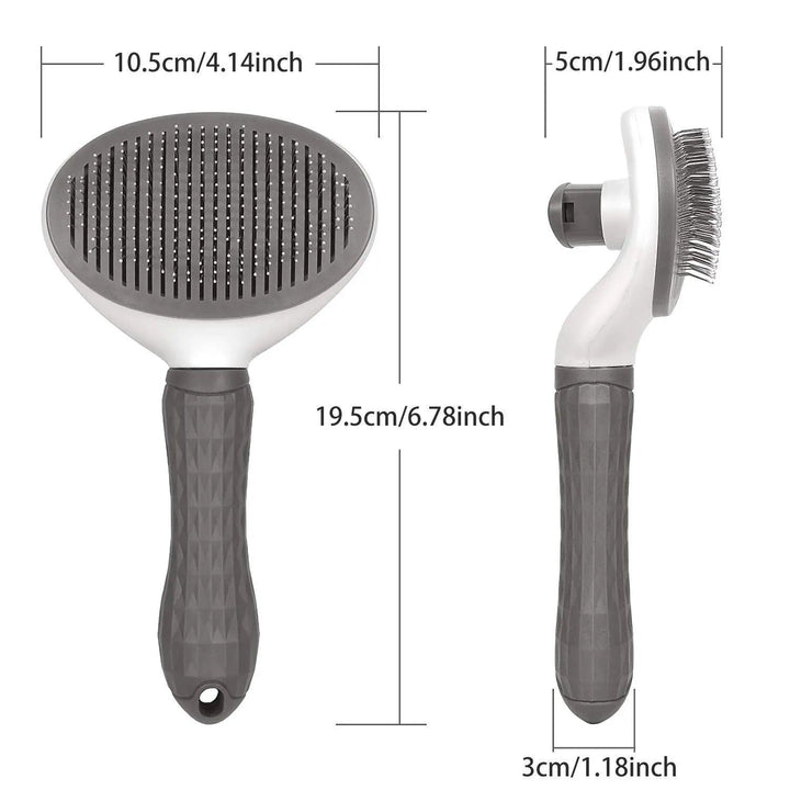 Self-Cleaning Pet Grooming Brush - themiraclebrands.com