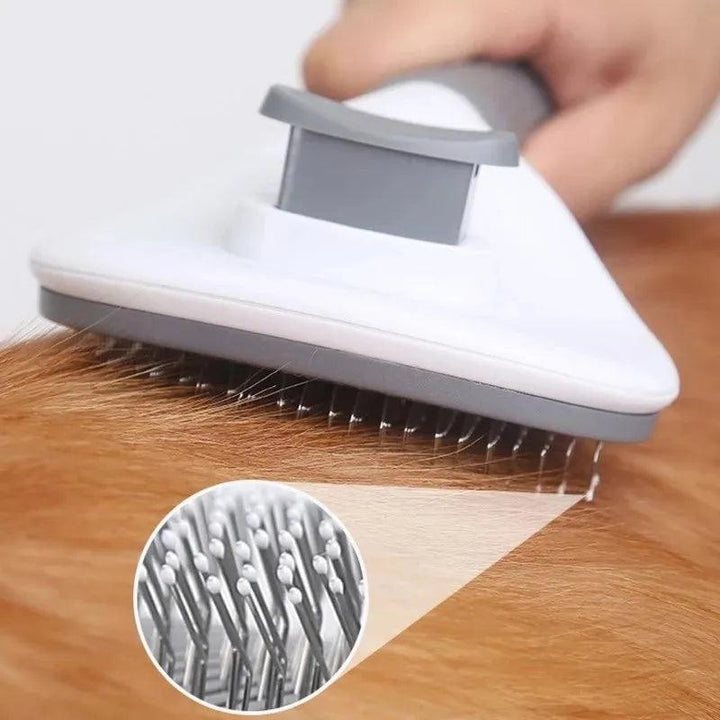 Self-Cleaning Pet Grooming Brush - themiraclebrands.com