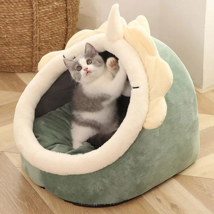 Self-Warming Cat Tent Bed Foldable Washable - themiraclebrands.com