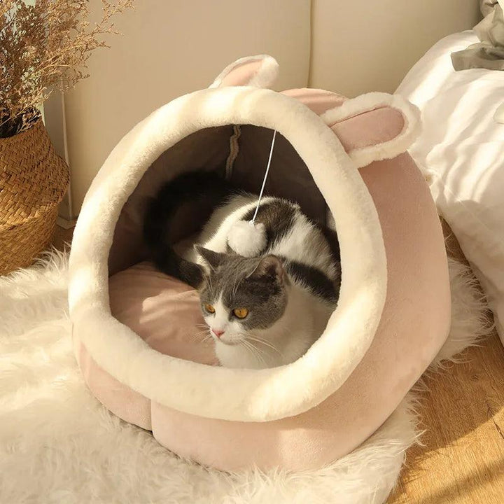 Self-Warming Cat Tent Bed Foldable Washable - themiraclebrands.com