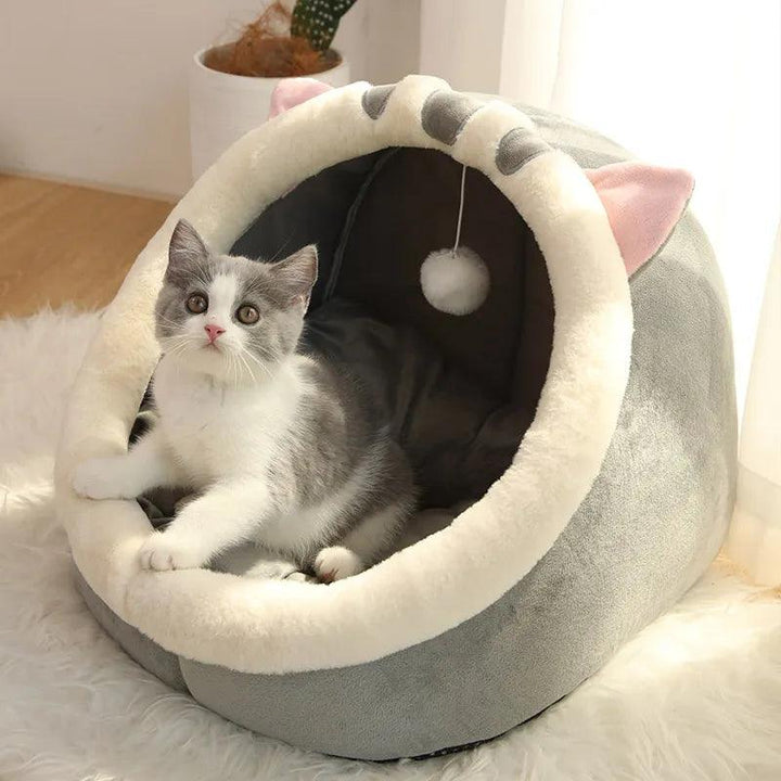 Self-Warming Cat Tent Bed Foldable Washable - themiraclebrands.com