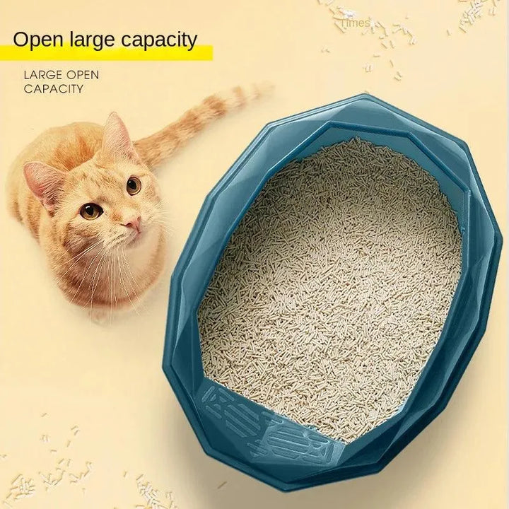 Semi-Closed Reusable Anti-Splash Cat Litter Box - themiraclebrands.com