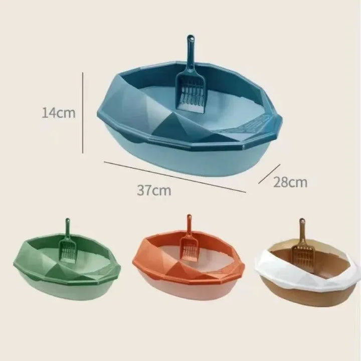 Semi-Closed Reusable Anti-Splash Cat Litter Box - themiraclebrands.com