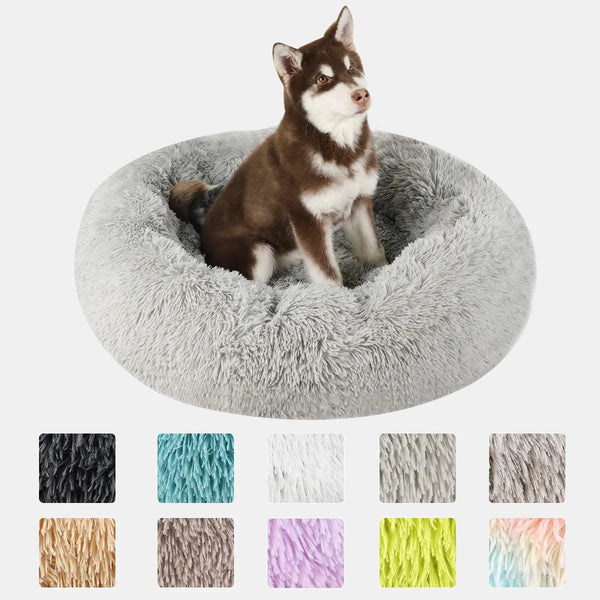 Snuggle Up Donut Round Basket Pet Bed - themiraclebrands.com