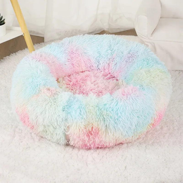 Snuggle Up Donut Round Basket Pet Bed - themiraclebrands.com