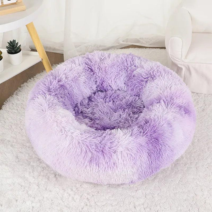 Snuggle Up Donut Round Basket Pet Bed - themiraclebrands.com