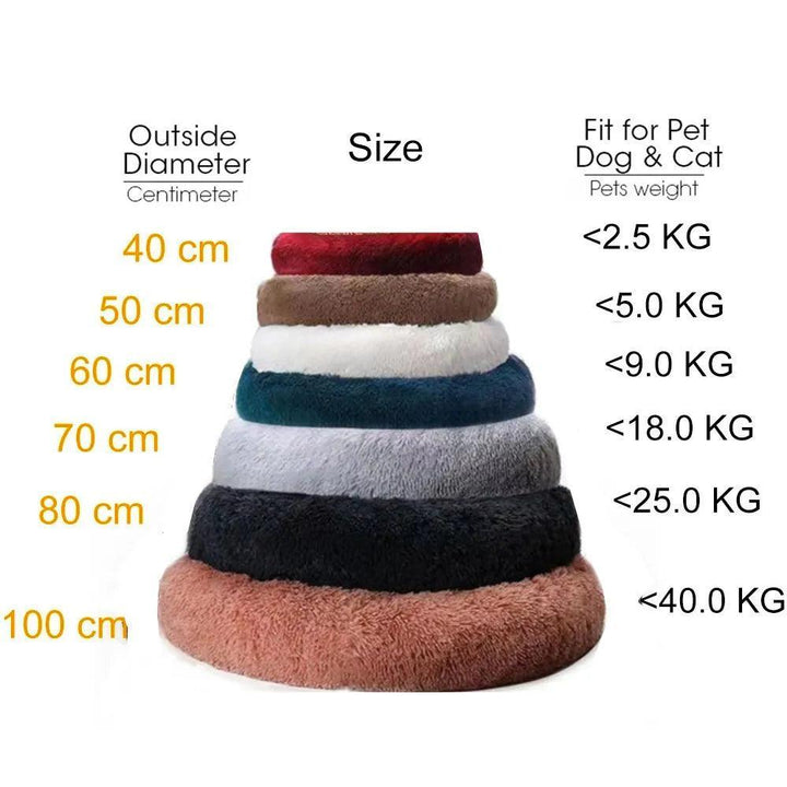 Snuggle Up Donut Round Basket Pet Bed - themiraclebrands.com