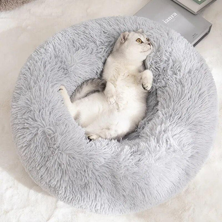 Snuggle Up Donut Round Basket Pet Bed - themiraclebrands.com