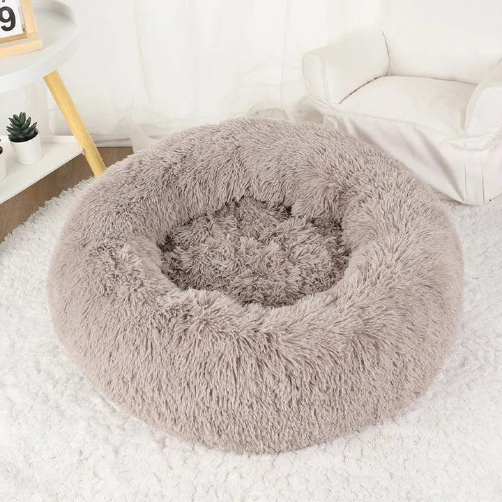 Snuggle Up Donut Round Basket Pet Bed - themiraclebrands.com