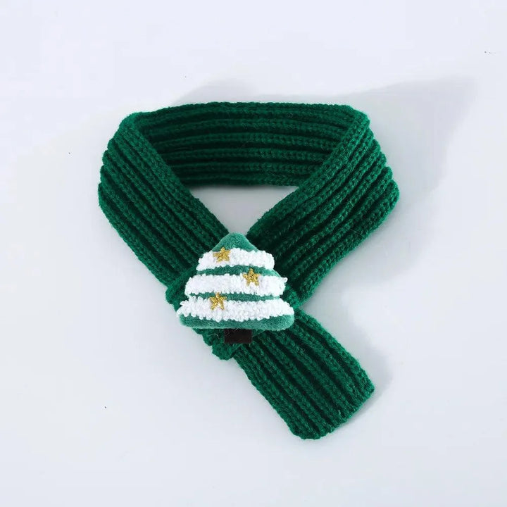 Solid Color Christmas Snow Pet Scarf Collar - themiraclebrands.com