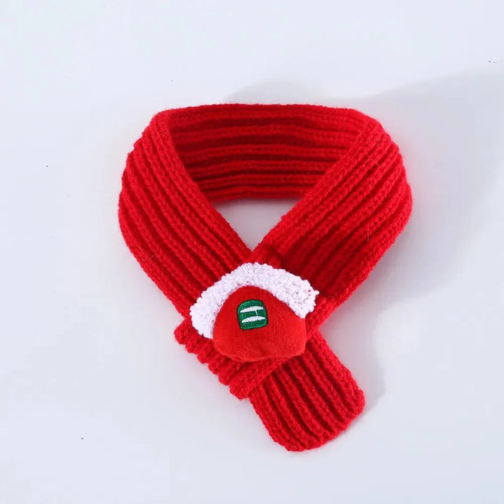 Solid Color Christmas Snow Pet Scarf Collar - themiraclebrands.com