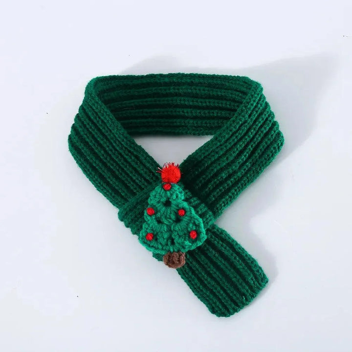 Solid Color Christmas Snow Pet Scarf Collar - themiraclebrands.com
