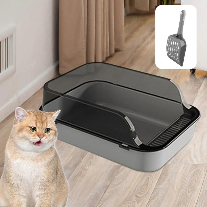 Splash-Proof Open-Top Cat Litter Box Bedpan - themiraclebrands.com