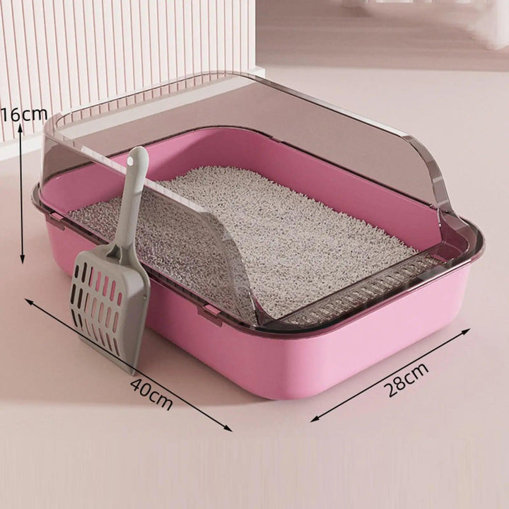 Splash-Proof Open-Top Cat Litter Box Bedpan - themiraclebrands.com