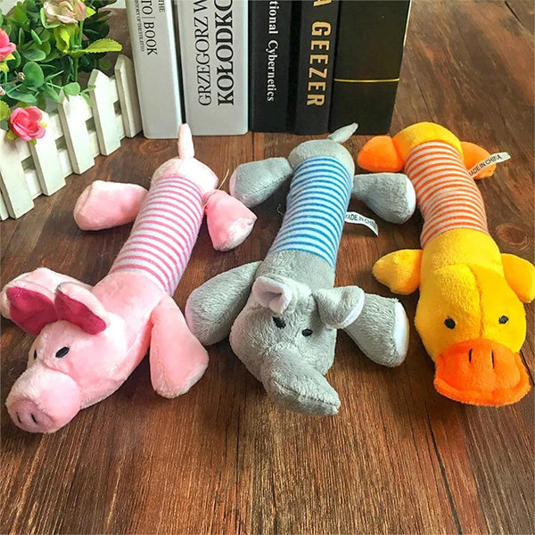 Squeaky Plush Interactive Pet Dog Toy - themiraclebrands.com