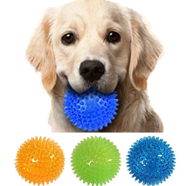 Squeaky Polka Dot Ball Pet Toy - themiraclebrands.com