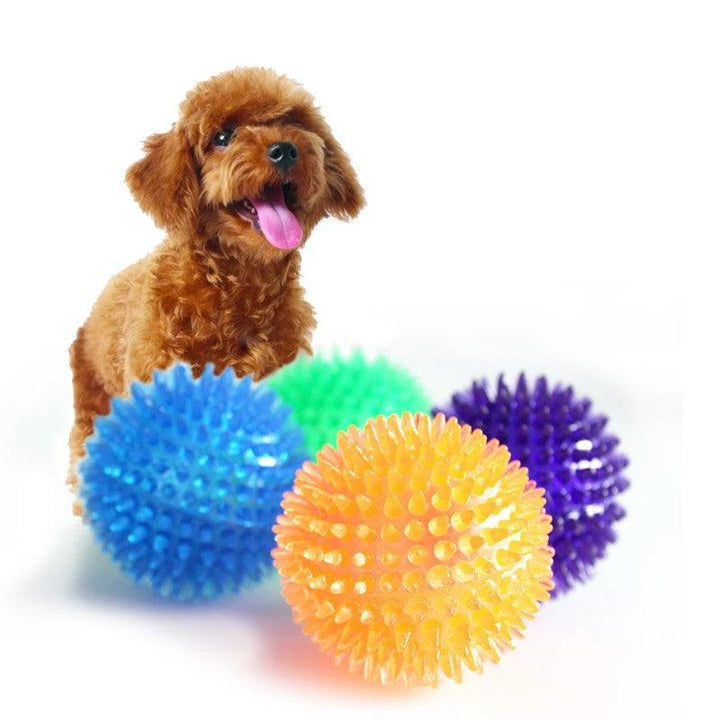 Squeaky Polka Dot Ball Pet Toy - themiraclebrands.com