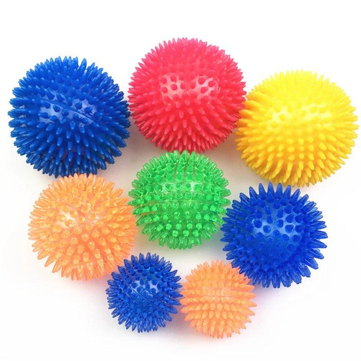 Squeaky Polka Dot Ball Pet Toy - themiraclebrands.com