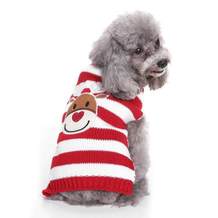 Striped Dog Sweater Cozy Pet Clothing - themiraclebrands.com