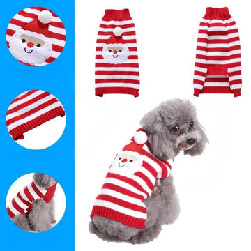 Striped Dog Sweater Cozy Pet Clothing - themiraclebrands.com