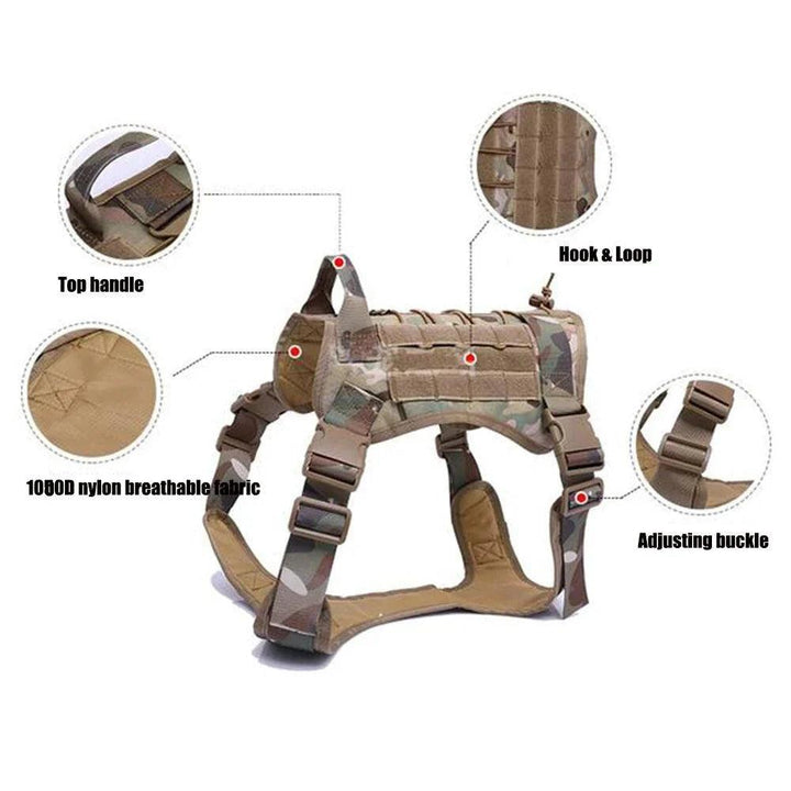 Tactical Dog Vest - Breathable Military Dog Gear - themiraclebrands.com