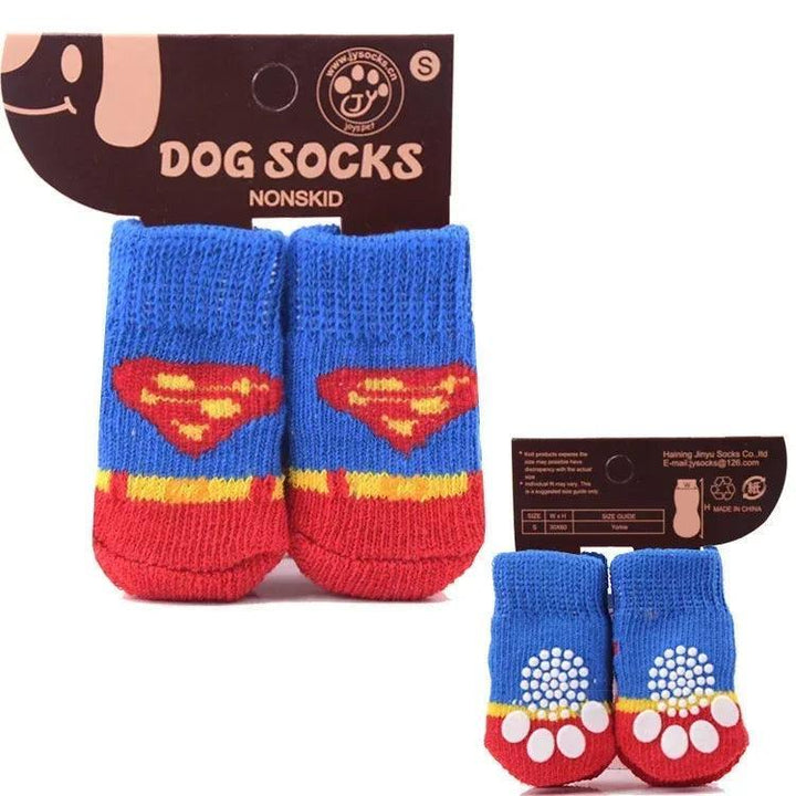 Teddy Christmas Shoes 4Pcs Cat Dog Socks - themiraclebrands.com