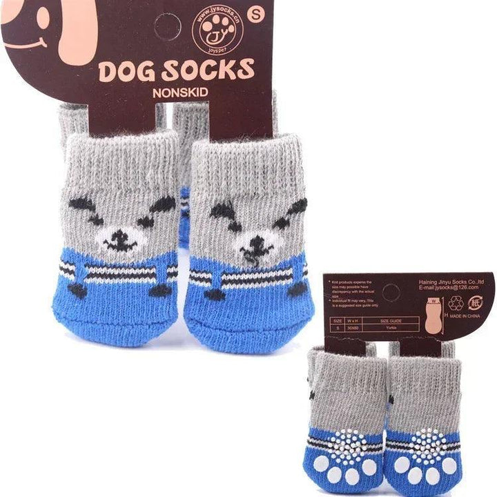 Teddy Christmas Shoes 4Pcs Cat Dog Socks - themiraclebrands.com