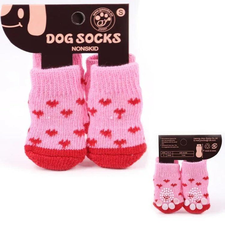 Teddy Christmas Shoes 4Pcs Cat Dog Socks - themiraclebrands.com