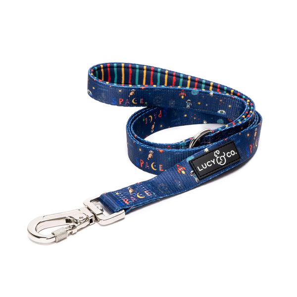 Lucy & Co. Designer Leash in Space Doodle - 5 ft - Comfy Grip for All Dogs
